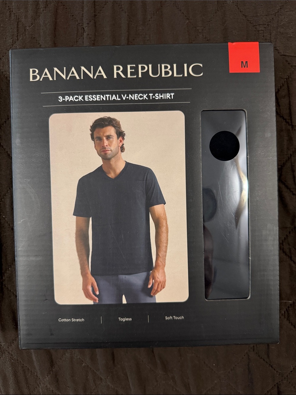 Banana Republic Men’s Black V-Neck Tee Pack